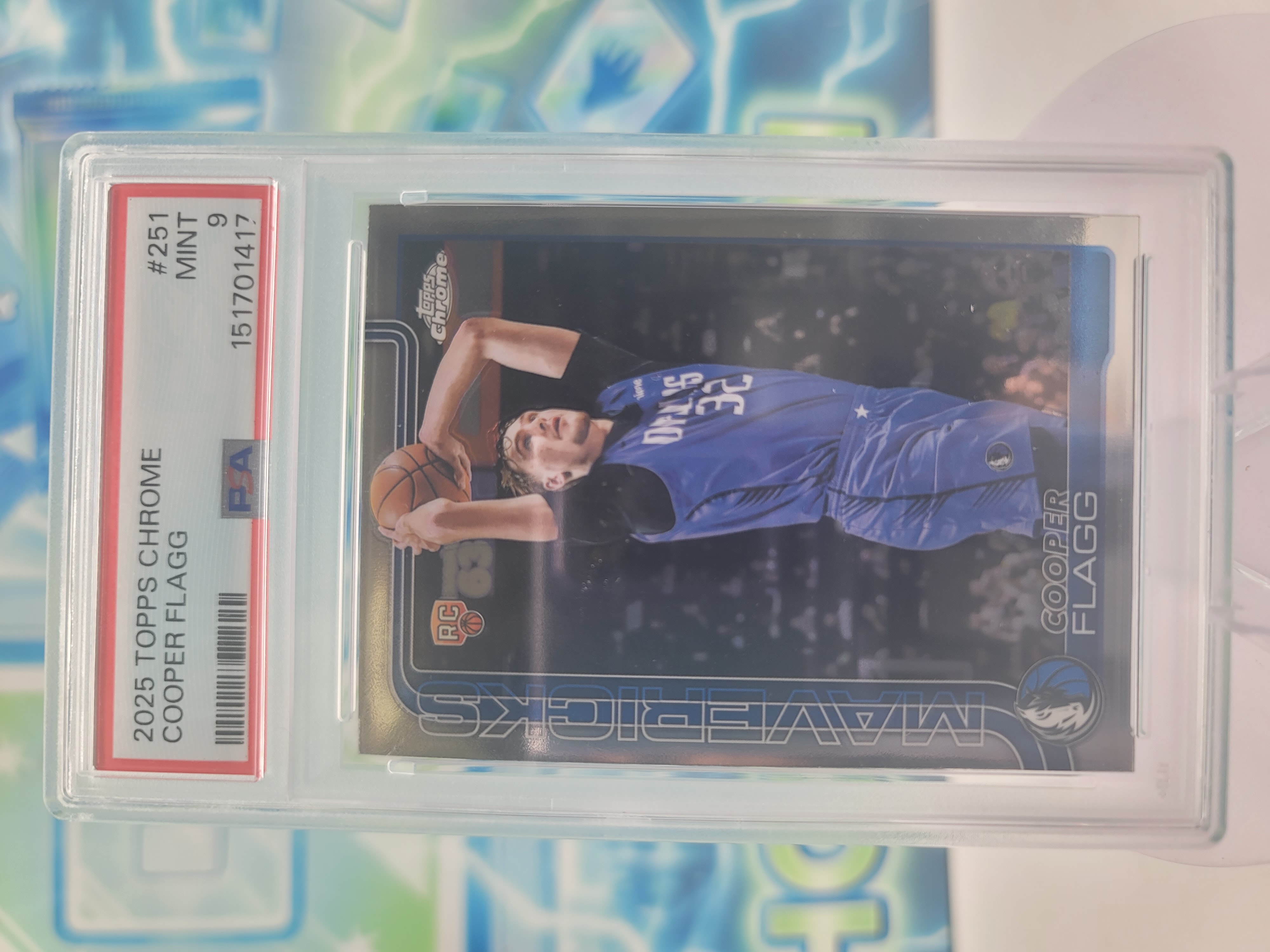 2025 Topps Topps Chrome Cooper Flagg — 2025 Topps Topps Chrome Cooper Flagg Rookie PSA 9.0