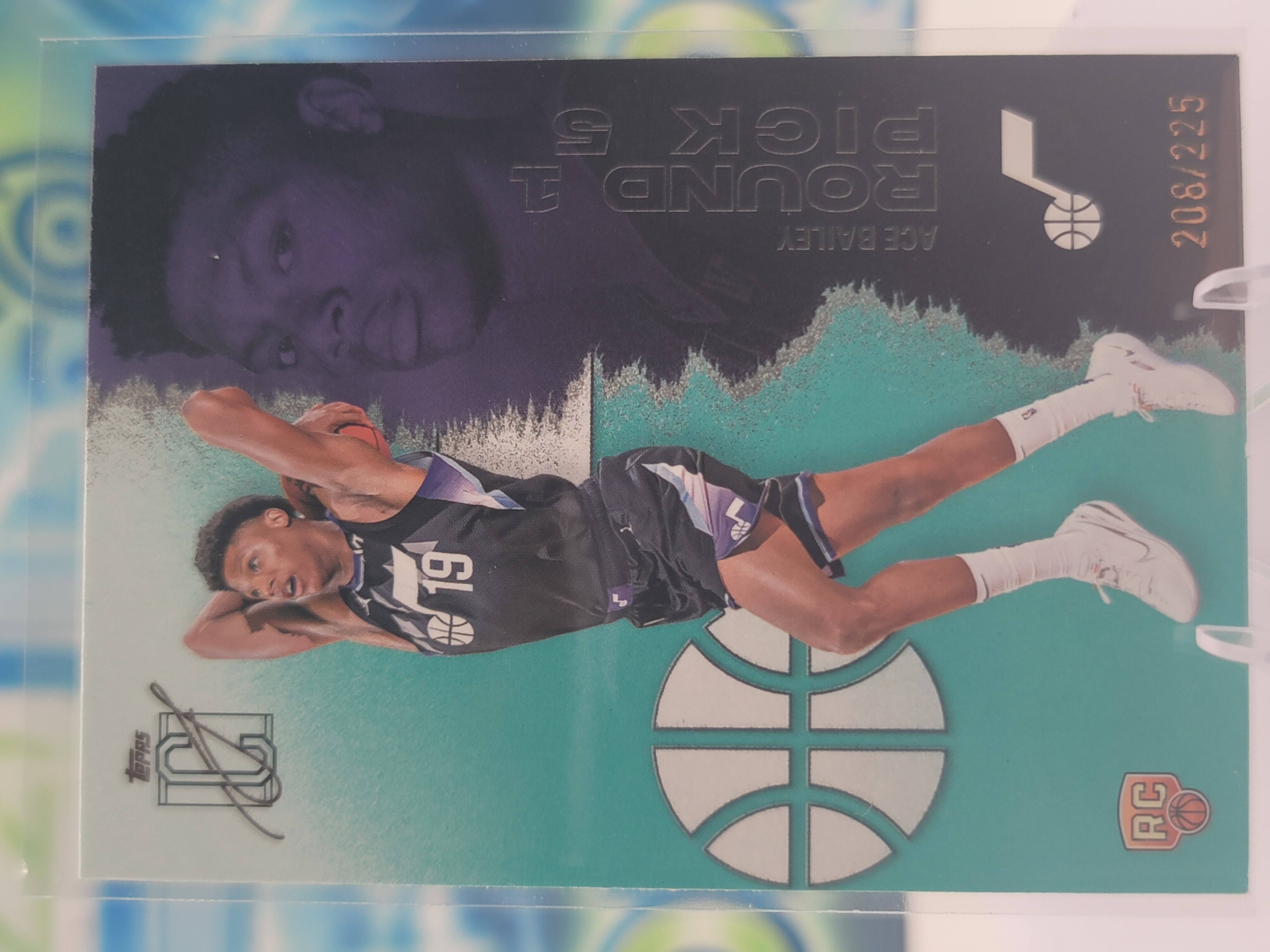 2026 Topps Signature Class Ace Bailey — 2026 Topps Signature Class Teal Ace Bailey Rookie #208 of 225