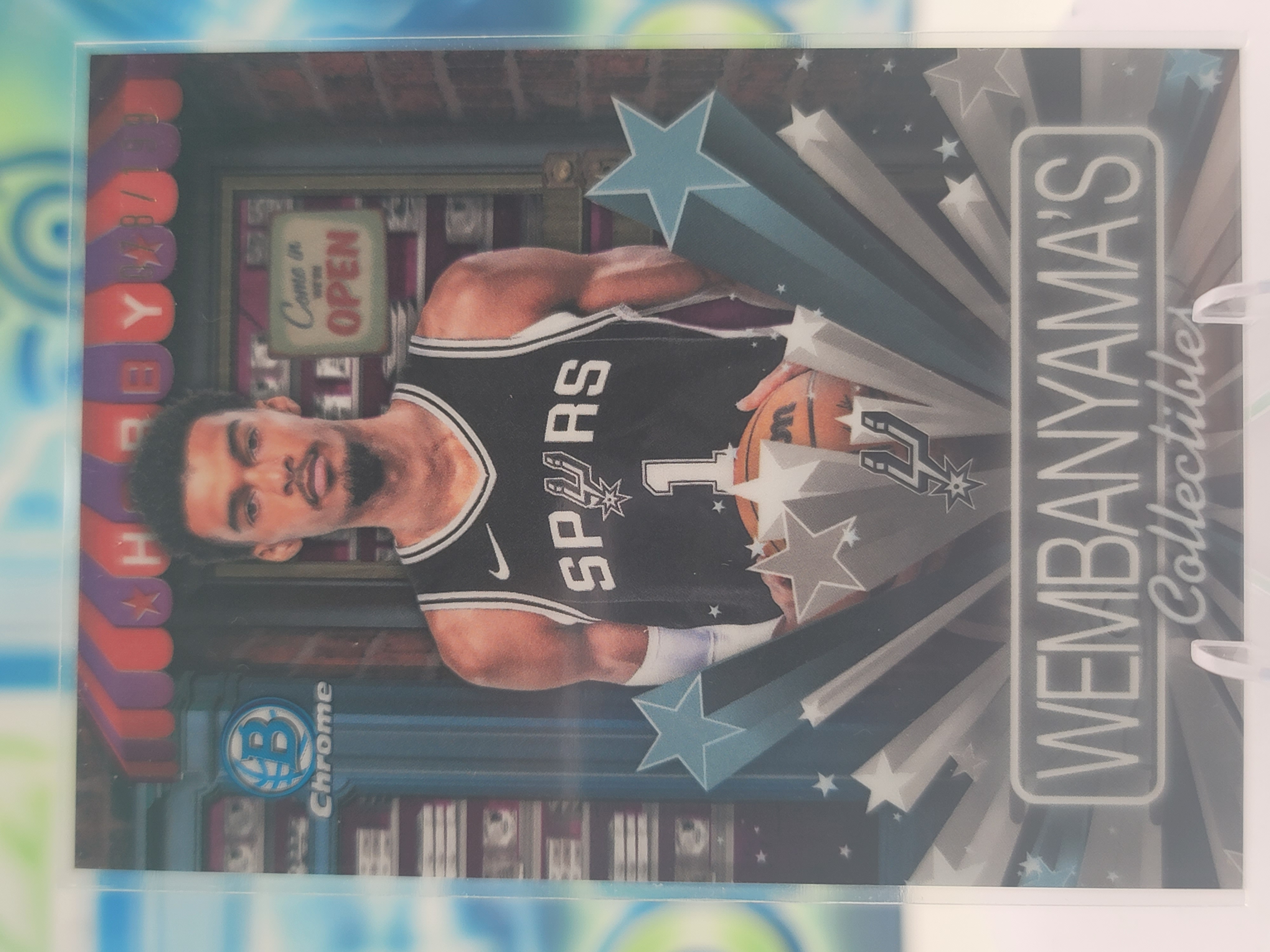 2025 Topps Bowman Victor Wembanyama — 2025 Topps Bowman Chrome Hobby Stars Fuchsia Refractor Victor Wembanyama #78 of 199