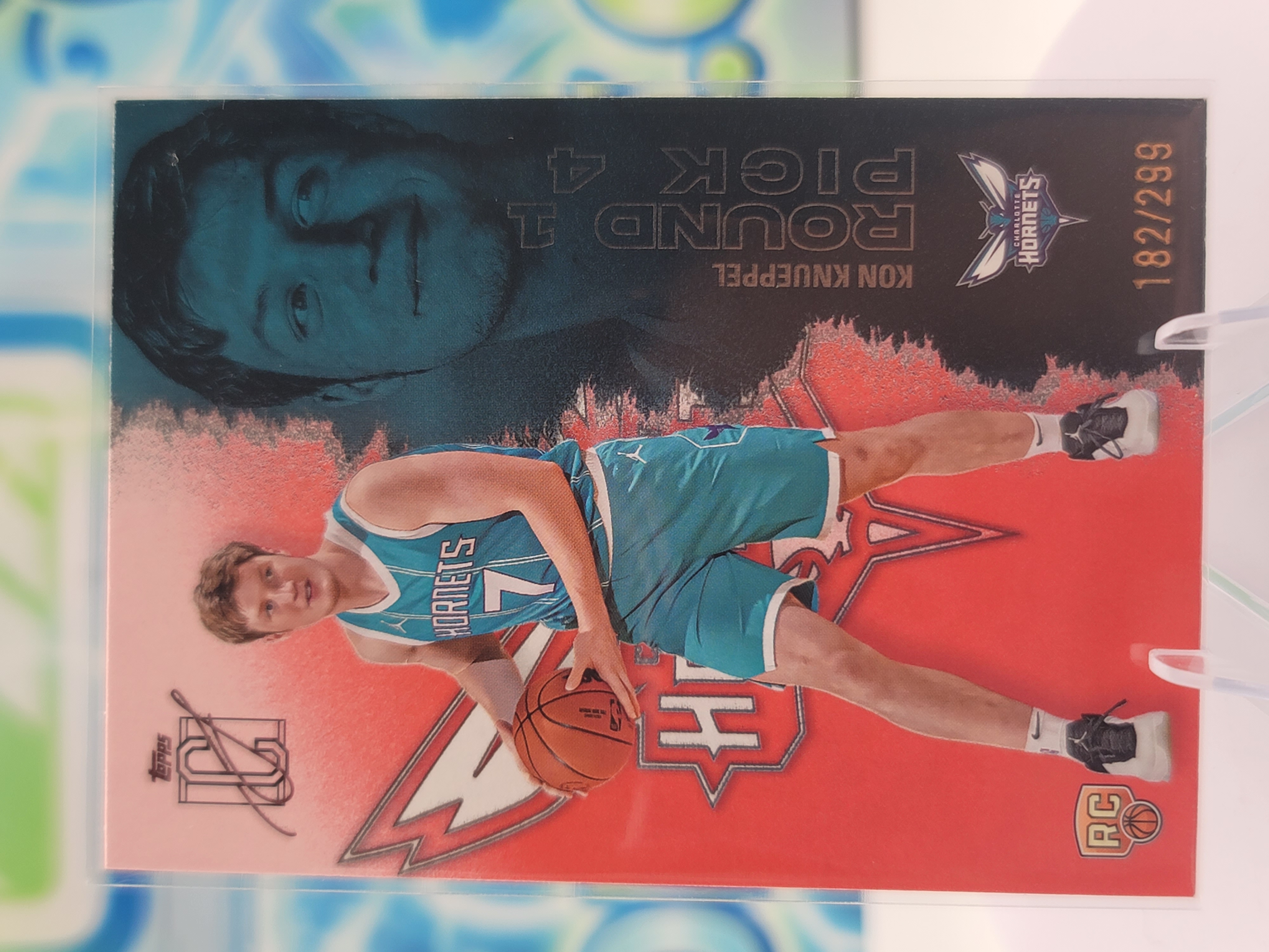 2026 Topps Signature Class Kon Knueppel — 2026 Topps Signature Class Coral Kon Knueppel Rookie #182 of 299