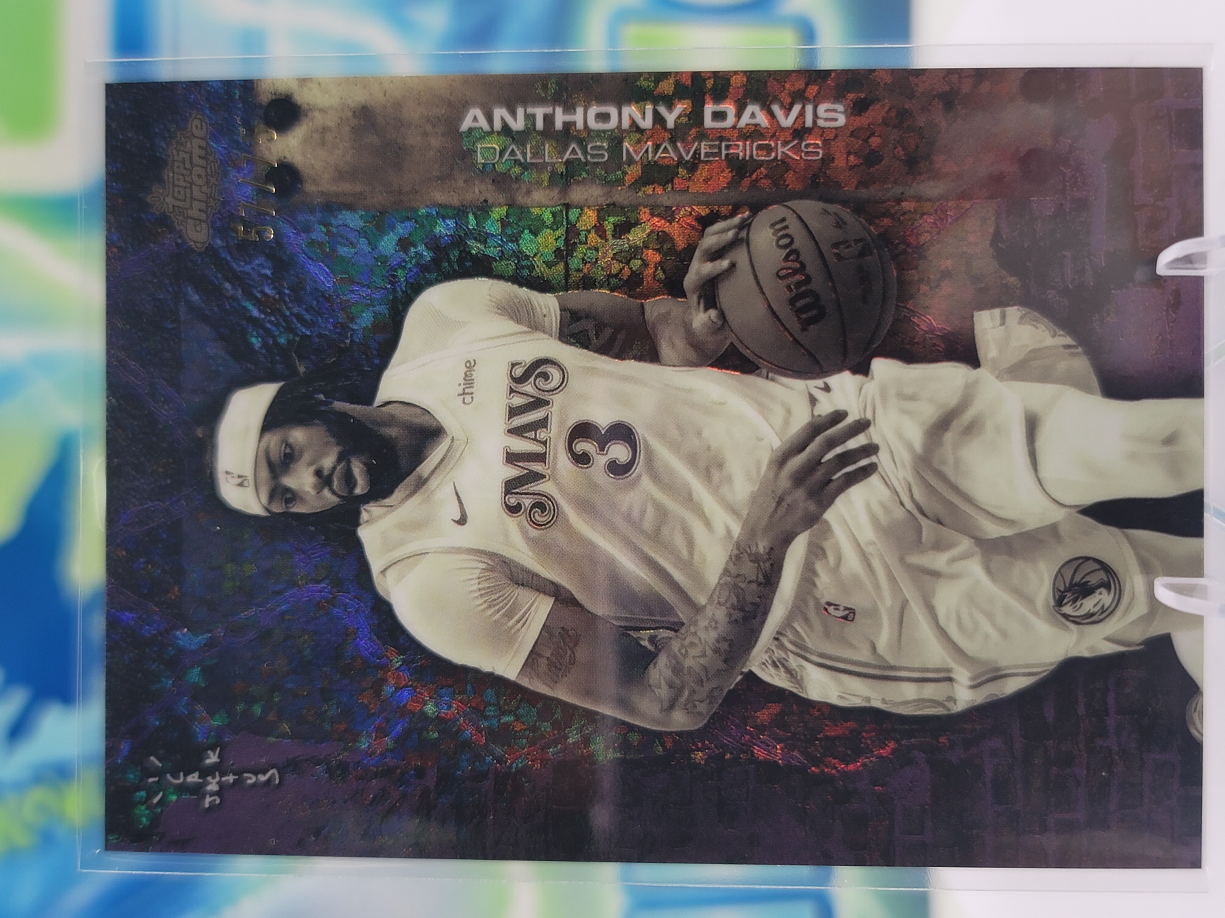 2026 Topps Chrome x Cactus Jack Anthony Davis — 2026 Topps Chrome x Cactus Jack Purple Mini-Diamond Anthony Davis #57 of 75